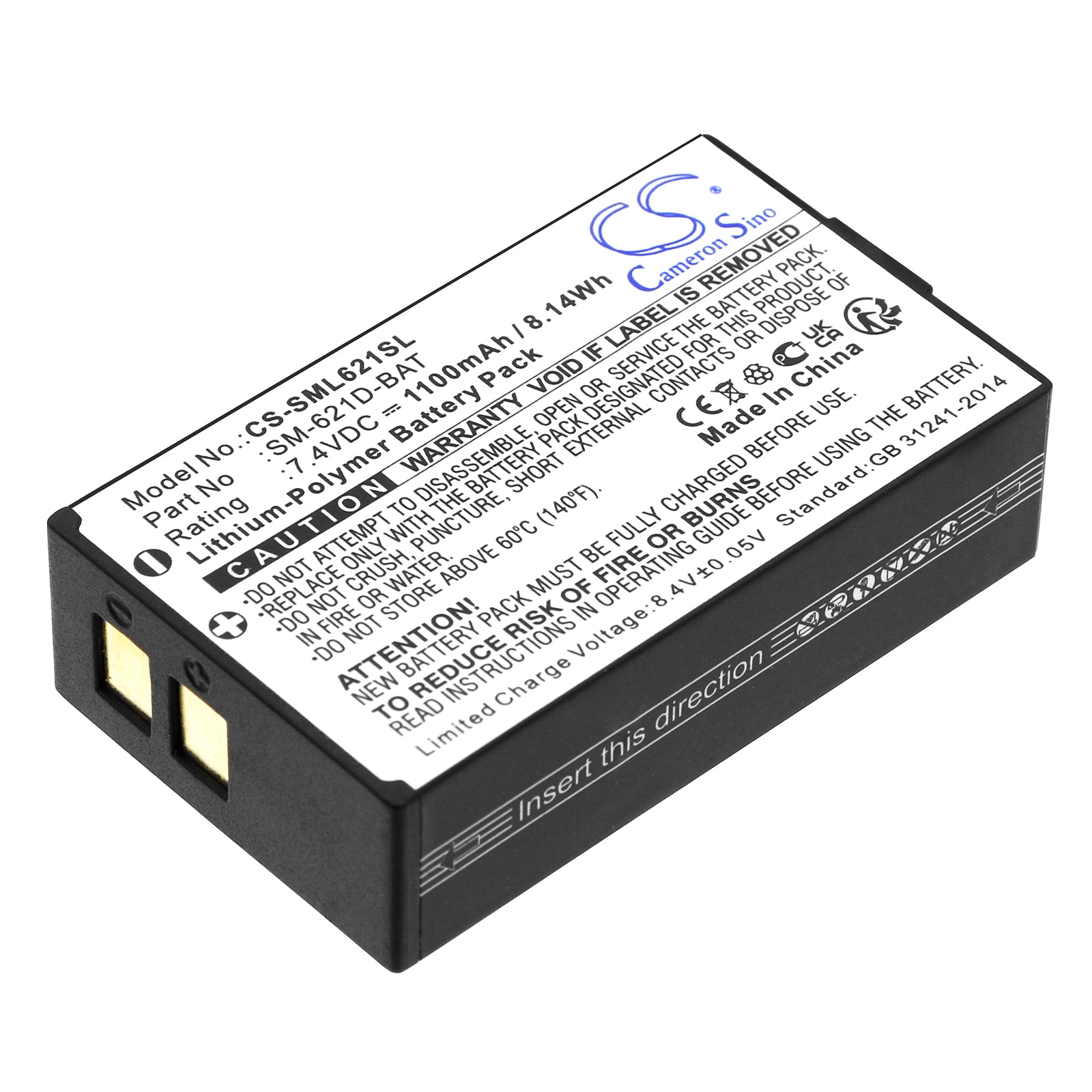 CS-SML621SL Replacement Battery – Compatible with SM-621, SM-621D, SM-961, Wireless TV speaker