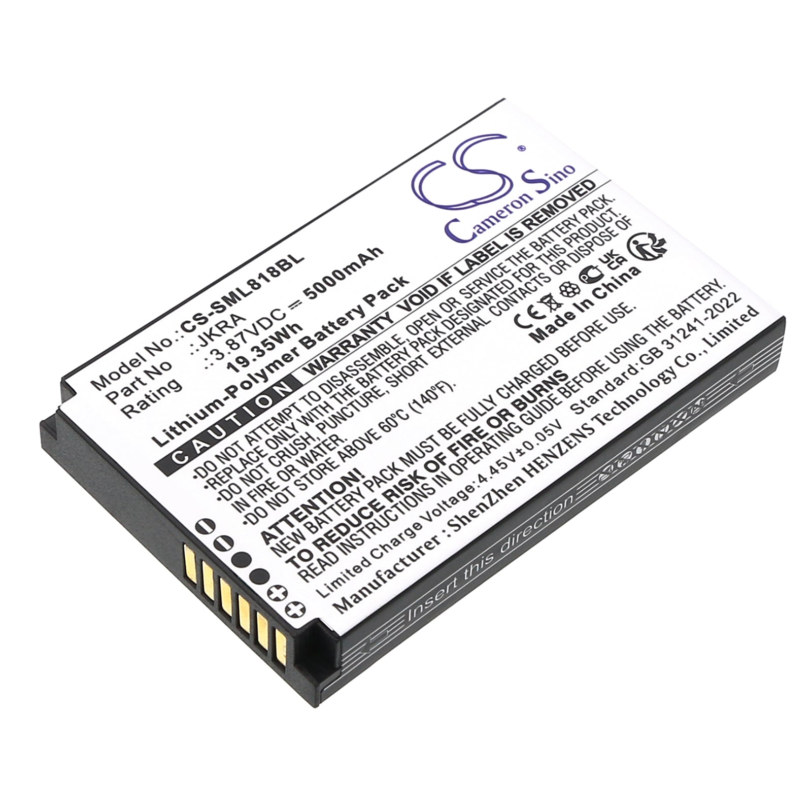 CS-SML818BL Replacement Battery – Compatible with G3