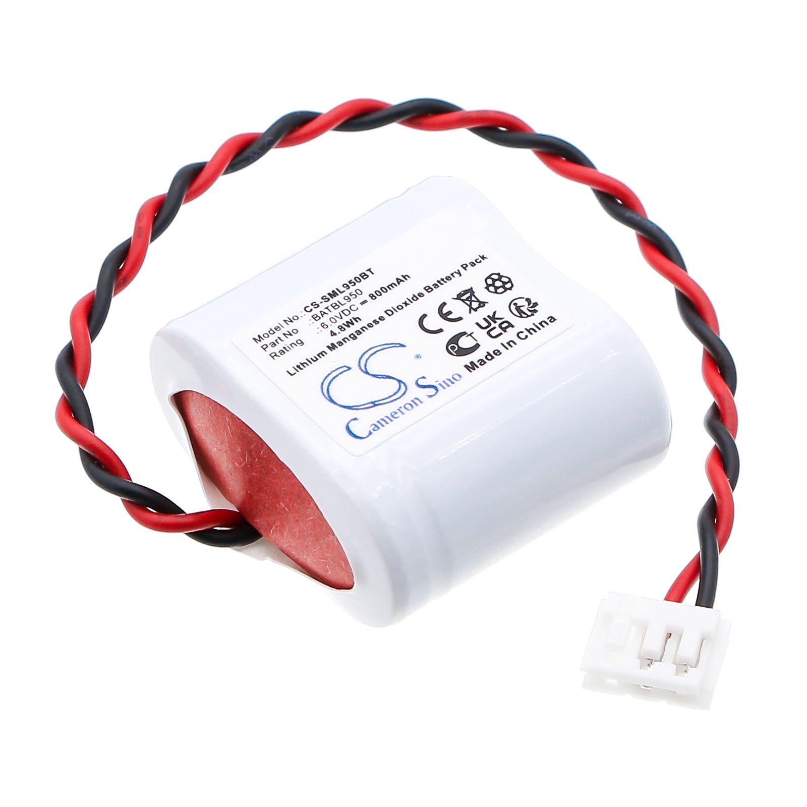 CS-SML950BT Replacement Battery – Compatible with alarms LABEL CESAR, Sintony LB350334