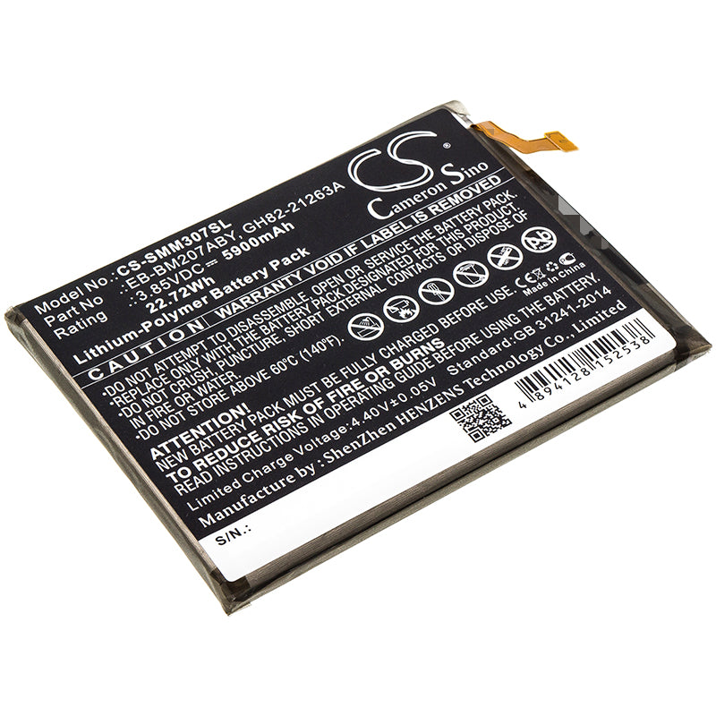 CS-SMM307SL Replacement Battery – Compatible with Galaxy M30s, SM-M307F, SM-M307F/DS, SM-M315F