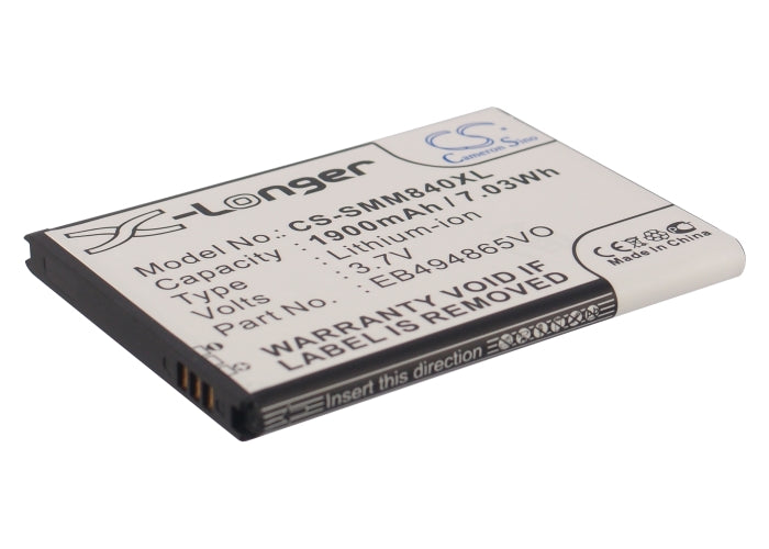 3.7V 1900mAh/7.03Wh Li-ion Mobile/SmartPhone Battery for Samsung