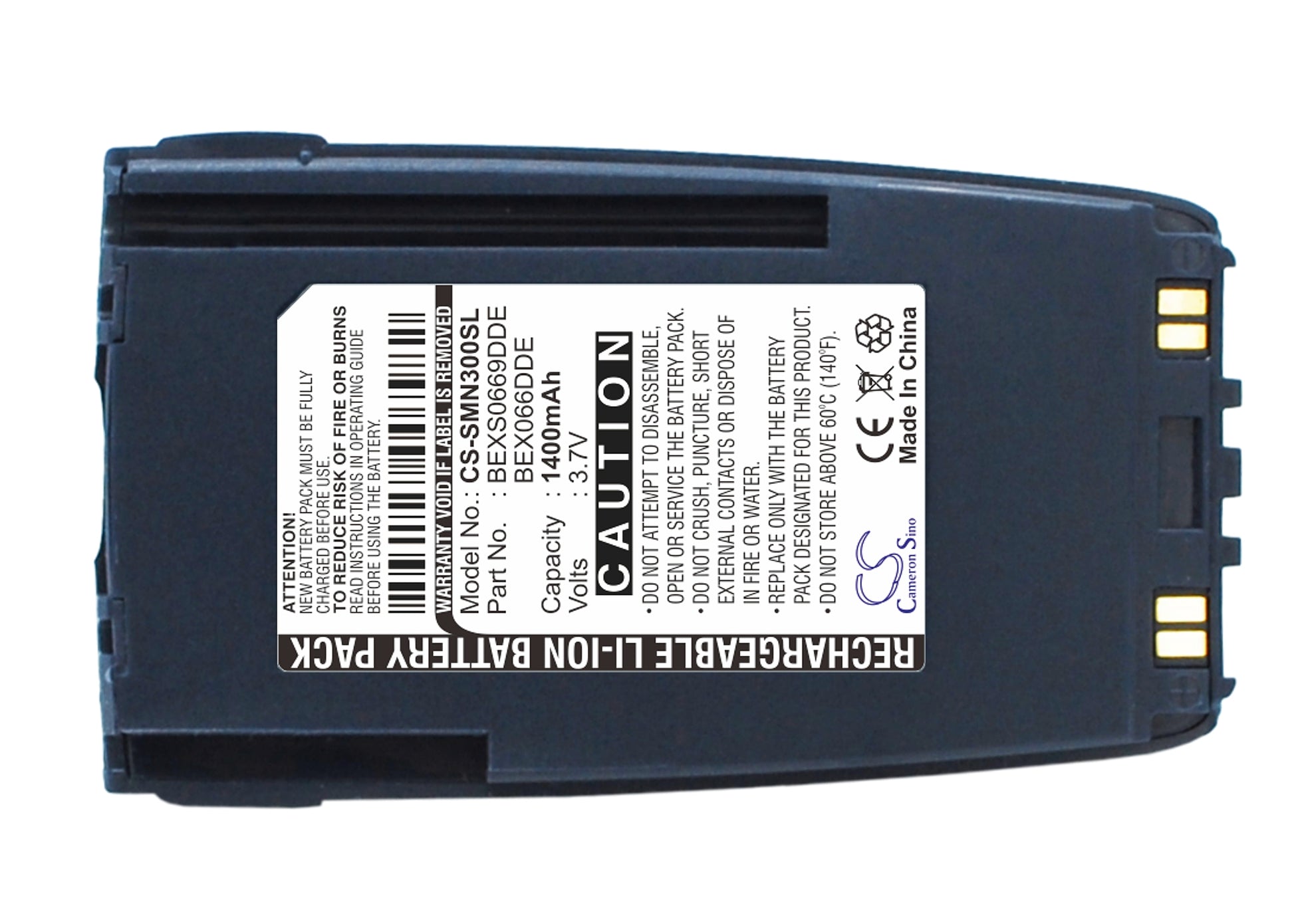 3.7V 1400mAh Li-ion Mobile/SmartPhone Battery for Samsung