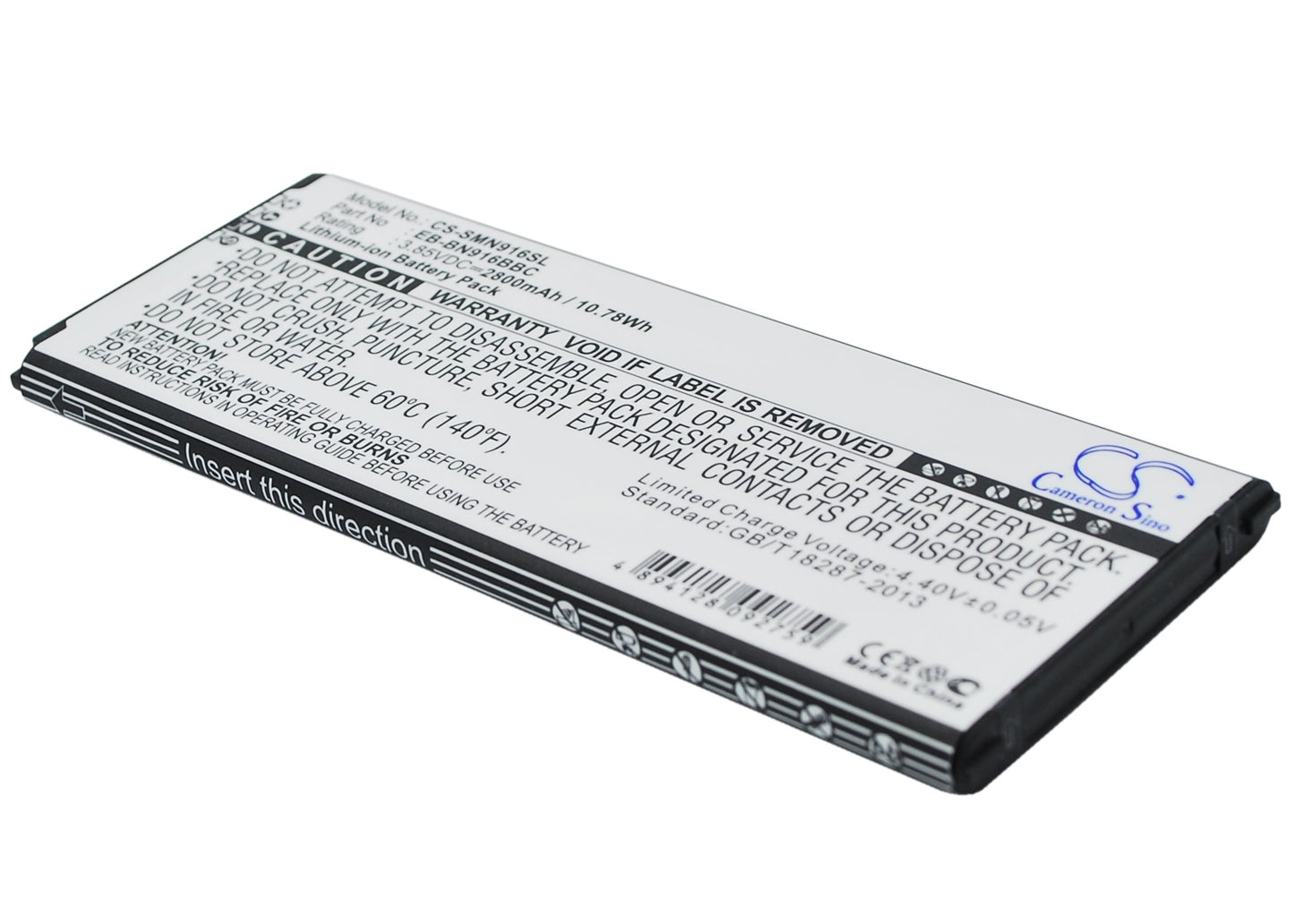 3.85VV 2800mAh/10.78Wh Li-ion Mobile/SmartPhone Battery for Samsung