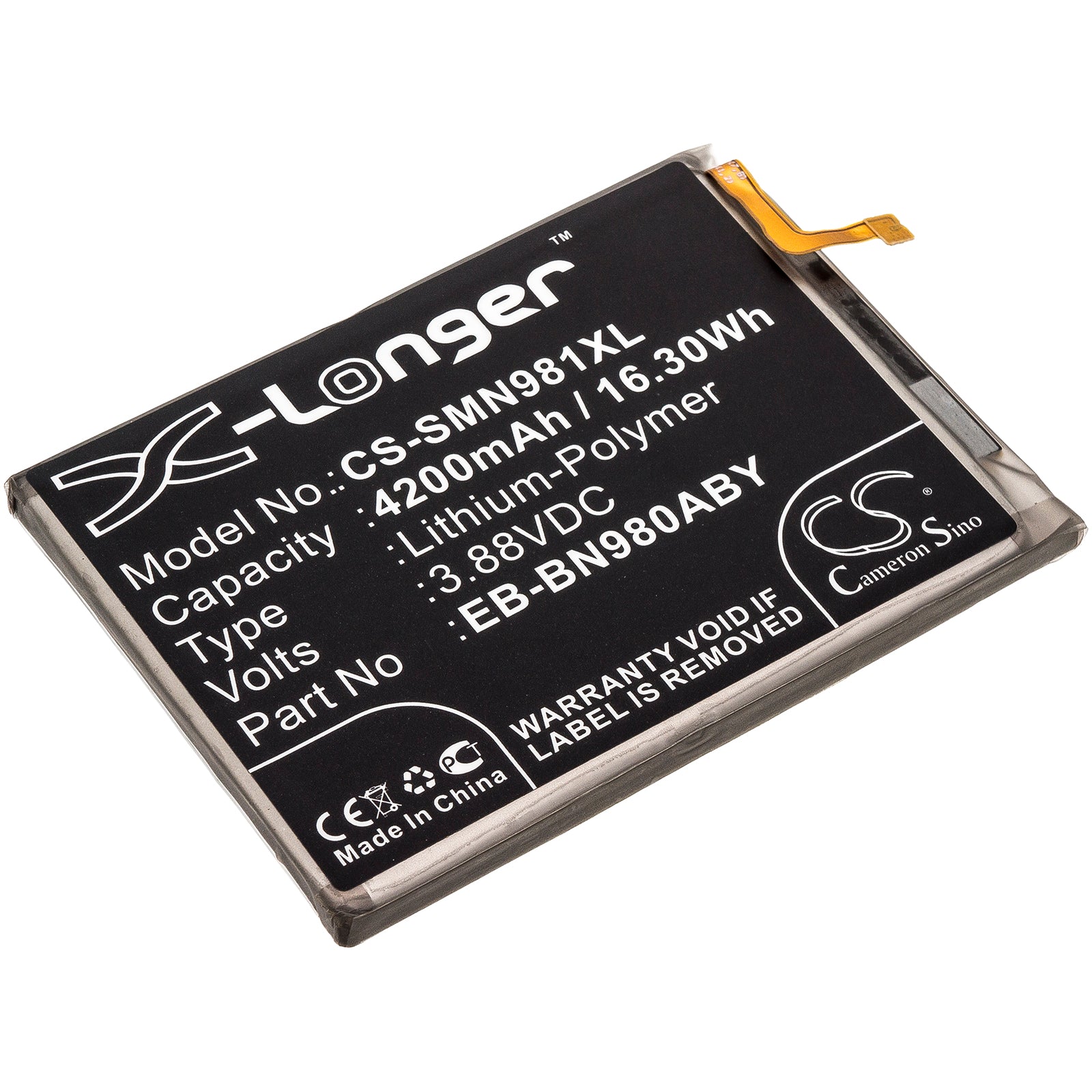 CS-SMN981XL Replacement Battery – Compatible with Galaxy Note 20, Galaxy Note 20 5G, SM-N9810, SM-N981A, SM-N981B/DS, SM-N981N, SM-N981P, SM-N981R4, SM-N981T, SM-N981U, SM-N981U1, SM-N981V, SM-N981W