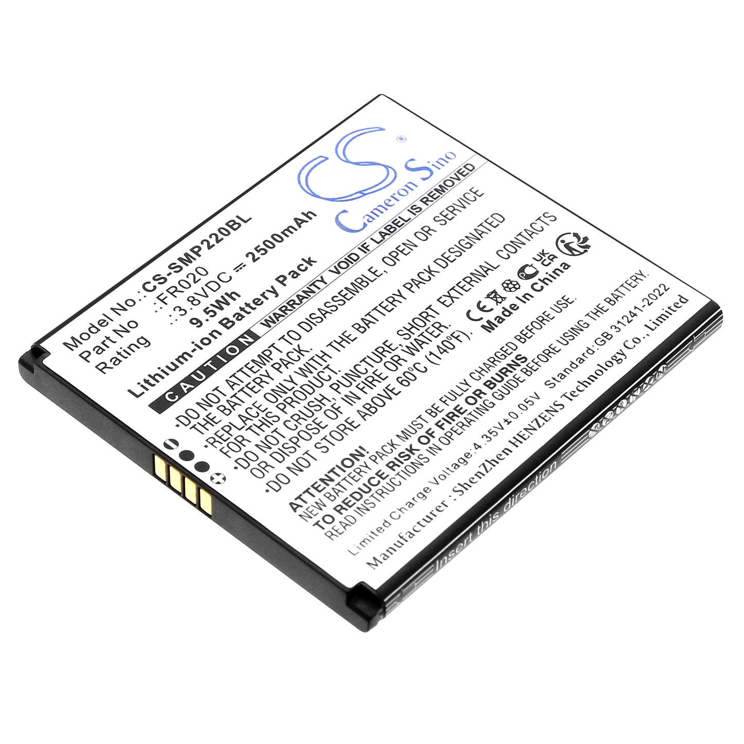 CS-SMP220BL Replacement Battery – Compatible with P2 Mini