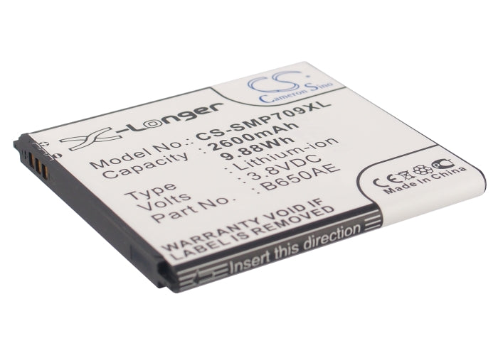 3.8V 2600mAh/9.88Wh Li-ion Mobile/SmartPhone Battery for Samsung