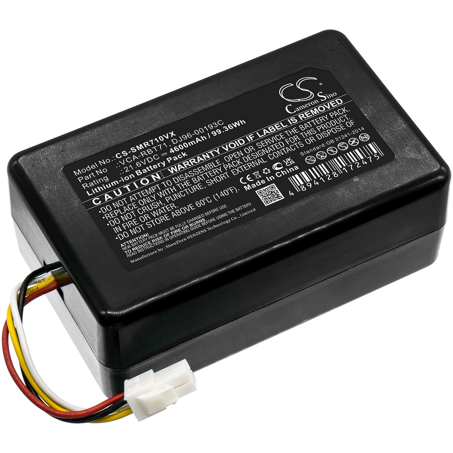 CS-SMR710VX Replacement Battery – Compatible with PowerBot R7040, SR10M701PUW, SR10M702PUW, SR10M703PWG, SR1GM7020UG, SR20J9020U, SR20J9040W, SR20K9000UB, VCA-RBT71, VR10M701CUW/GE, VR10M701PUW, VR10M702CUW/GE, VR10M702PUW, VR10M703CWG/GE, VR10M703PWG, VR1AM7010U5 / AA, VR1AM7010U5/AA, VR1AM7010UW / AA, VR1AM7010UW/AA, VR1AM7040W9 / AA, VR1AM7040W9/AA, VR1AM7040WG / AA, VR1AM7040WG/AA, VR1GM7020UG, VR20J9020UG, VR20J9040WG, VR20K9000UB, VR2AK9350WK