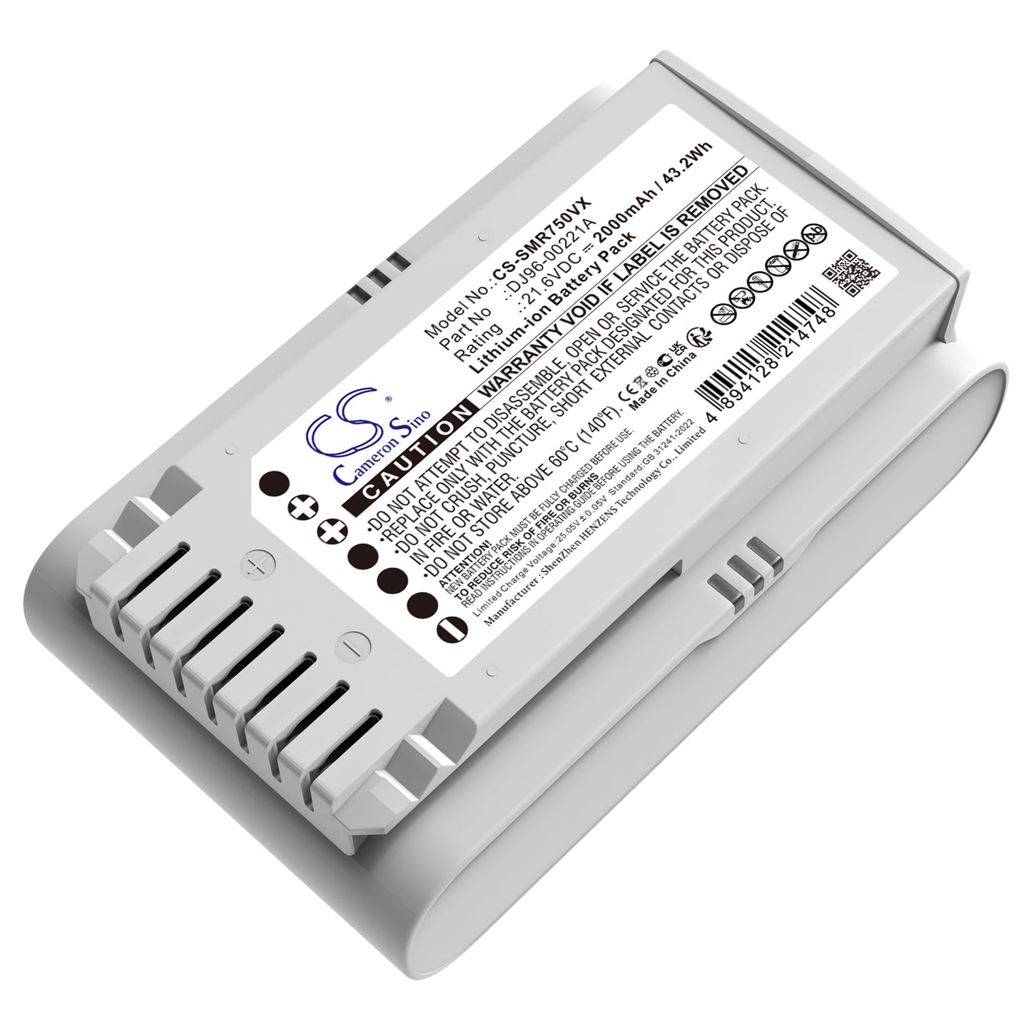CS-SMR750VX Replacement Battery – Compatible with Jet 70, Jet 70 Easym VS15T7033R4/SH, Jet 70 Light, Jet 75, Jet 75 multi VS20T7534T1/SH, Jet 75 premium, Jet 75 premium VS20T7538T5/SH, Jet 90, Jet 90 Elite, Jet VS70, Jet75, Jet90, VS15T7031R1/EN, VS15T7032R1/SA, VS15T7036R5, VS15T70D1R1/EG, VS20R9042S2/EU, VS20R9046T3/AA, VS20R9049S3/EU, VS20R90G6R3/EG, VS20T7532T1/EU, VS20T7534T1/SH, VS20T7536T5/EN, VS20T7538T5/SH, VS20T7562R5/EG, VS9000