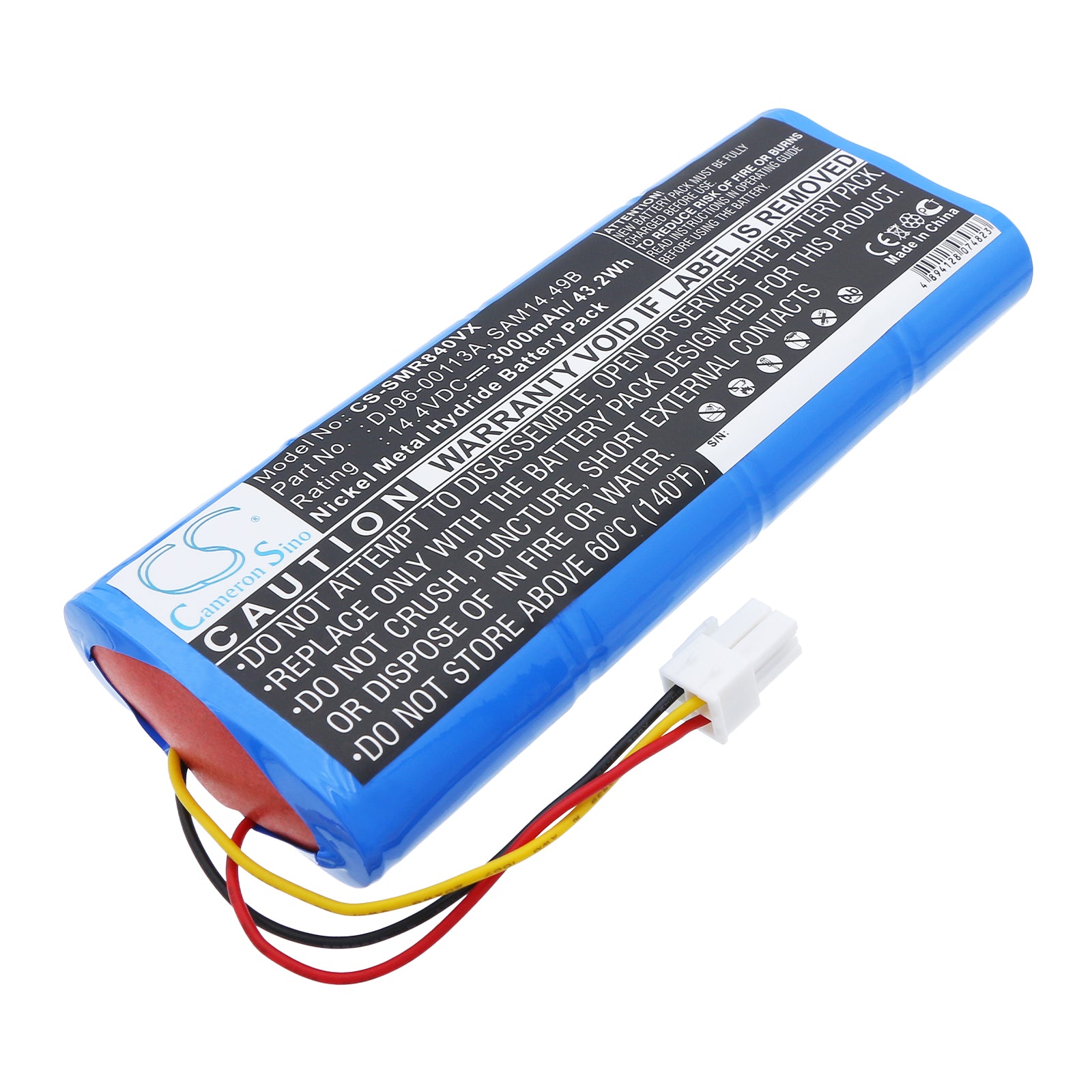 14.4V 3000mAh/43.20Wh Ni-MH Vacuum Battery for Samsung