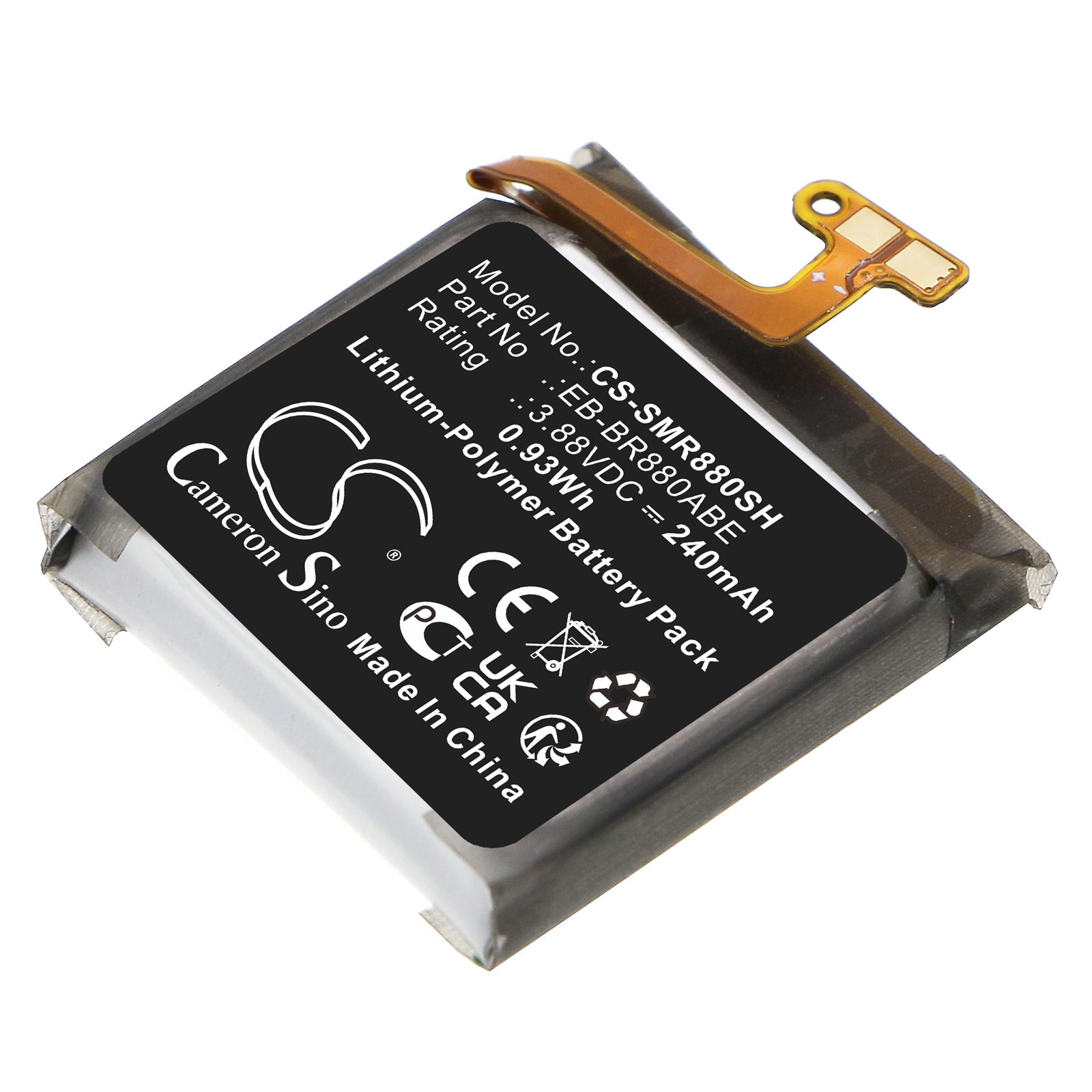 CS-SMR880SH Replacement Battery – Compatible with Galaxy Watch 4 40mm, Galaxy Watch4 Classic 42mm, SM-R865U, SM-R880, SM-R880N, SM-R880NZKAXAA, SM-R880NZSAXAA, SM-R880NZSCXAA, SM-R885, SM-R885U, SM-R885UZSAXAA