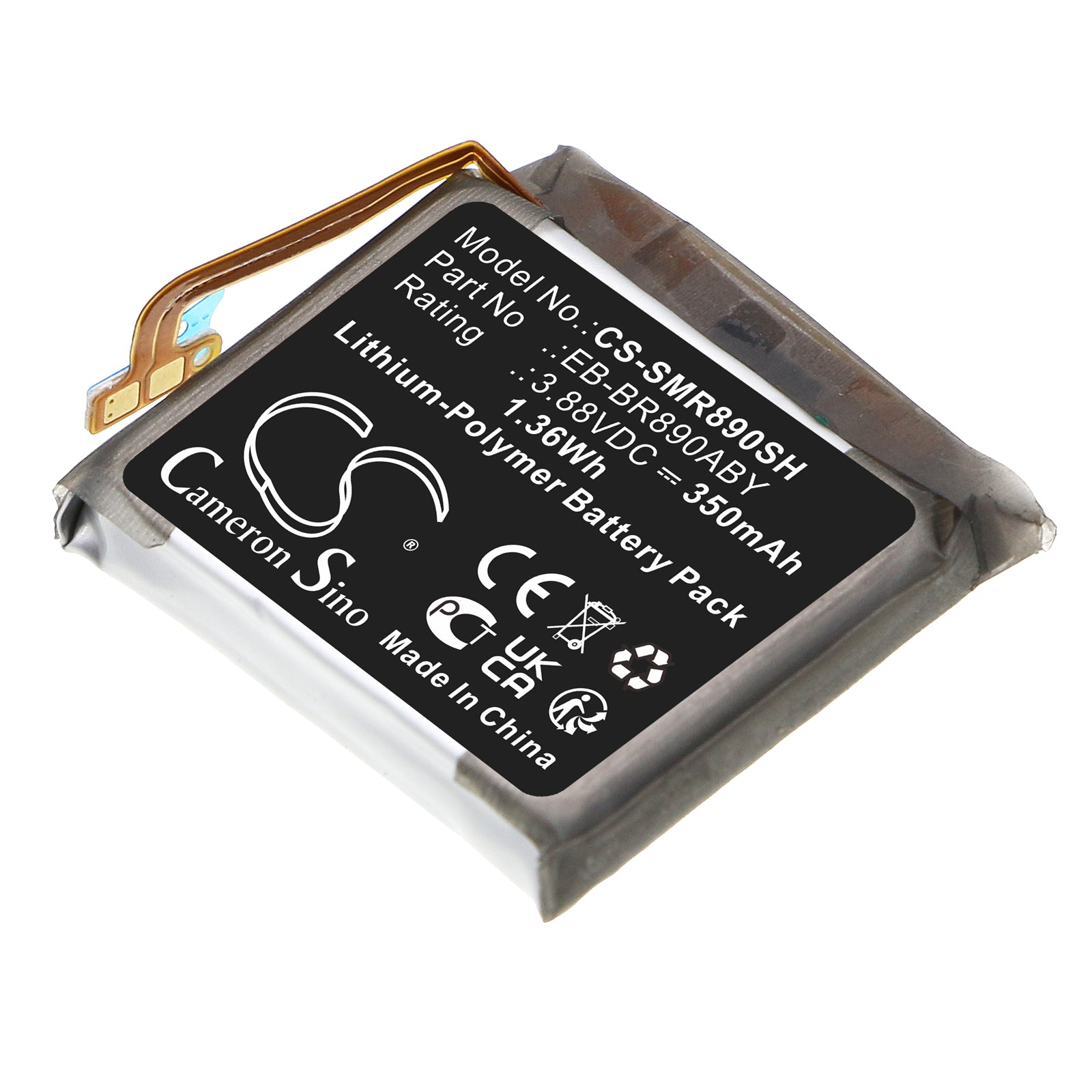 CS-SMR890SH Replacement Battery – Compatible with Galaxy Watch4 Classic 46mm, SM-R870, SM-R870NZ, SM-R870NZKAXAA, SM-R870NZKCXAA, SM-R870NZSAXAA, SM-R870NZSCXAA, SM-R875, SM-R890, SM-R890NZKAXAA, SM-R890NZKCXAA, SM-R890NZSAXAA, SM-R895, SM-R895U