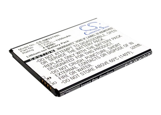 3.7V 1350mAh/5.00Wh Li-ion Mobile/SmartPhone Battery for Samsung