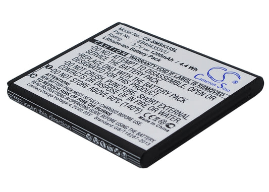 3.7V 1200mAh/4.44Wh Li-ion Mobile/SmartPhone Battery for Samsung