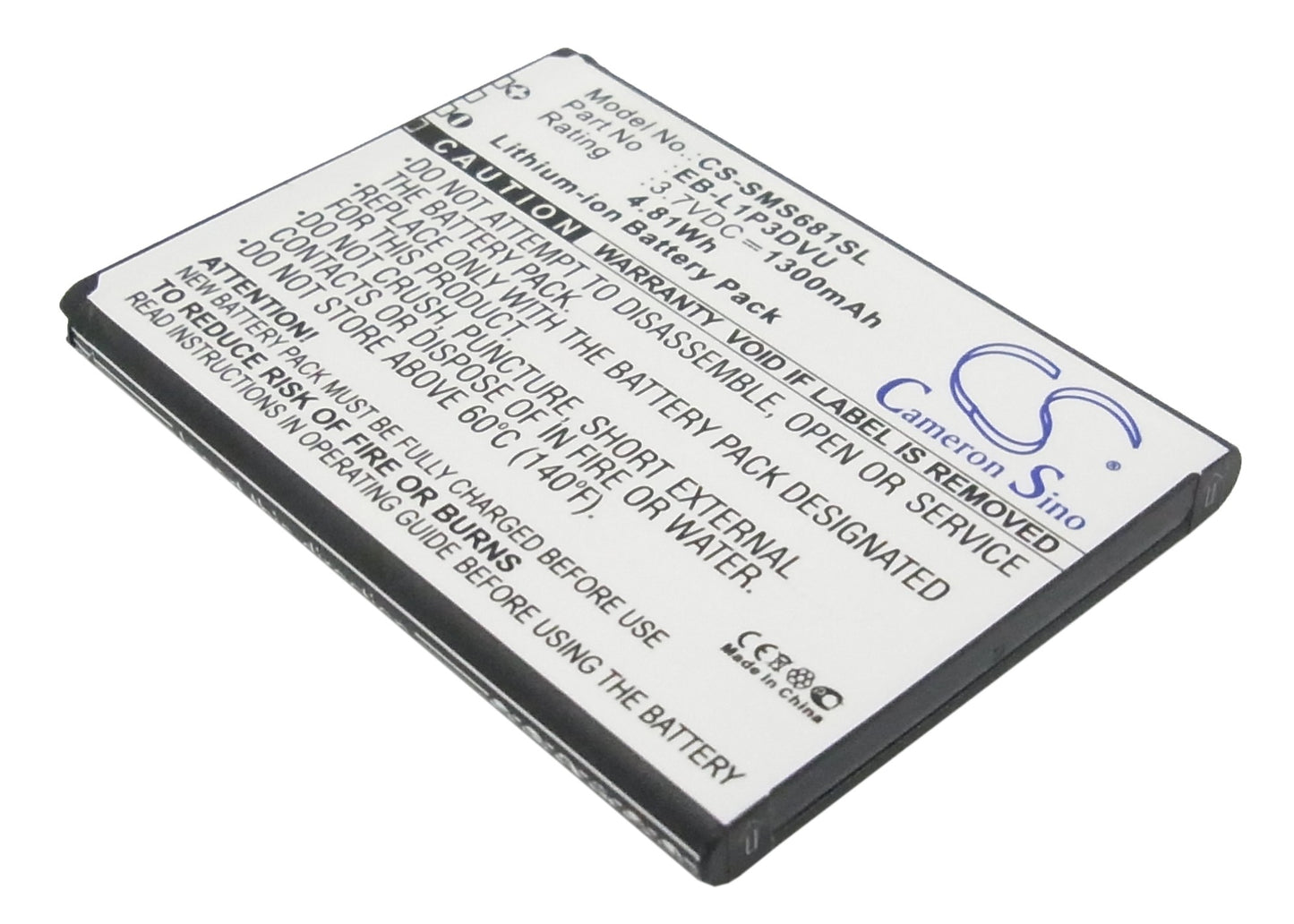3.7VV 1300mAh/4.81Wh Li-ion Mobile/SmartPhone Battery for Samsung