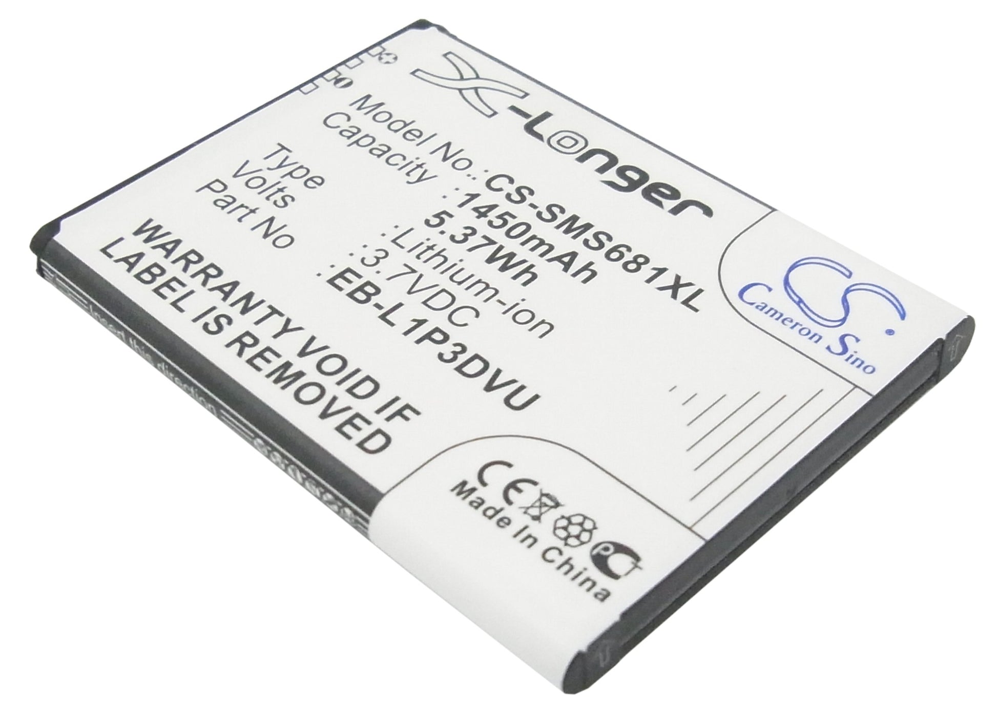 3.7VV 1450mAh/5.37Wh Li-ion Mobile/SmartPhone Battery for Samsung