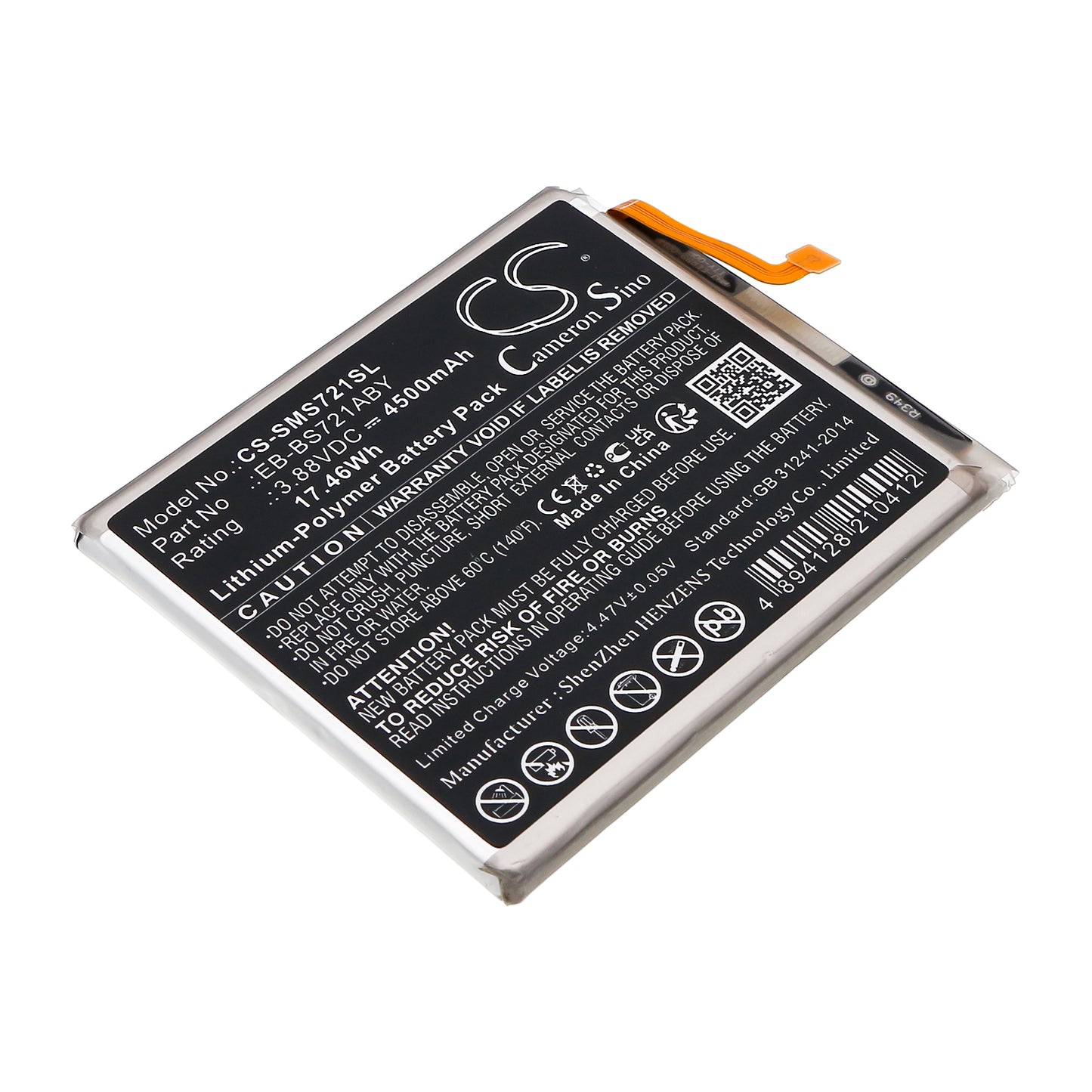 CS-SMS721SL Replacement Battery – Compatible with Galaxy S24 FE, SCG30, SM-S721, SM-S7210, SM-S721A, SM-S721B, SM-S721B/DS, SM-S721J, SM-S721N, SM-S721Q, SM-S721R4, SM-S721T, SM-S721U, SM-S721U1, SM-S721V, SM-S721W