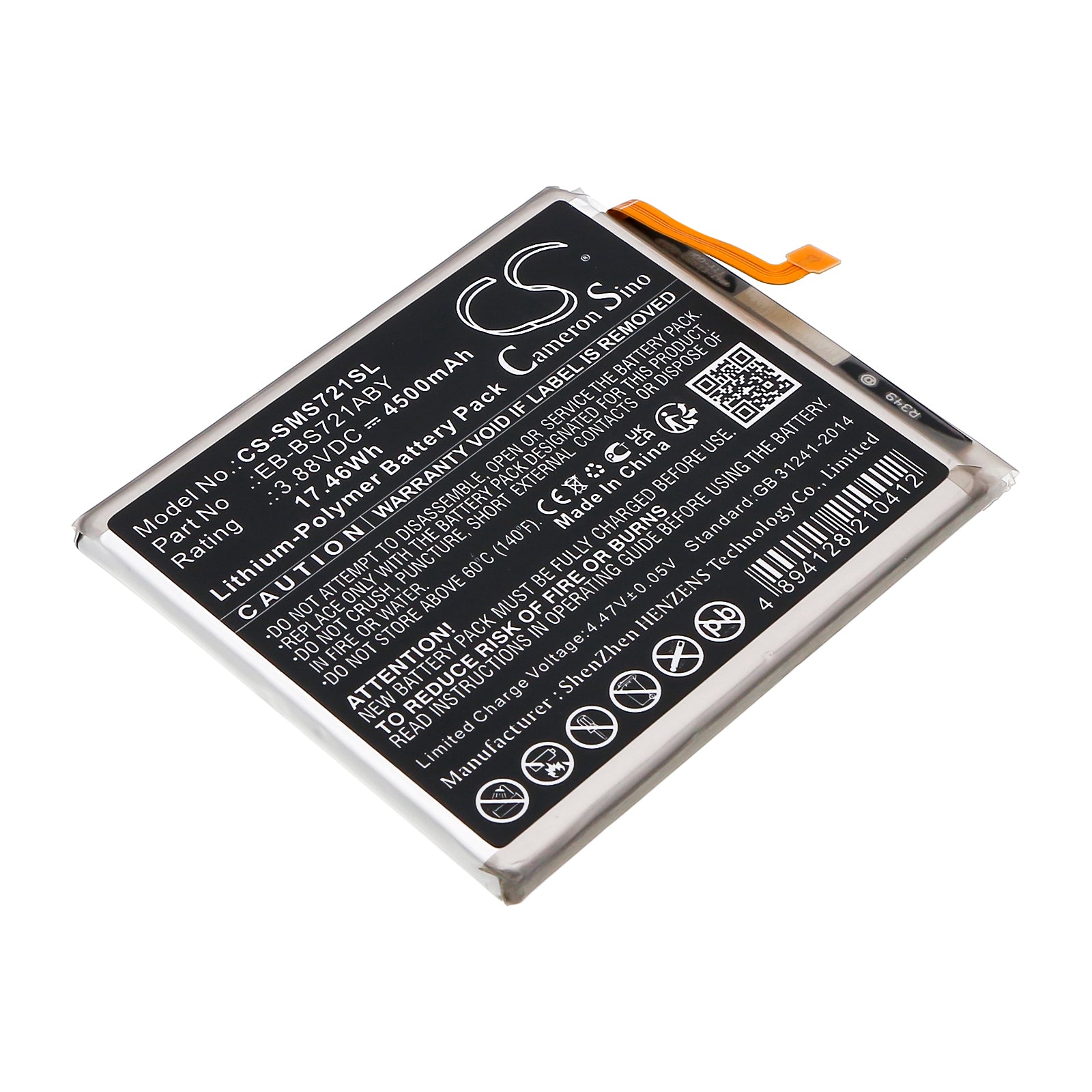 CS-SMS721SL Replacement Battery – Compatible with Galaxy S24 FE, SCG30, SM-S721, SM-S7210, SM-S721A, SM-S721B, SM-S721B/DS, SM-S721J, SM-S721N, SM-S721Q, SM-S721R4, SM-S721T, SM-S721U, SM-S721U1, SM-S721V, SM-S721W
