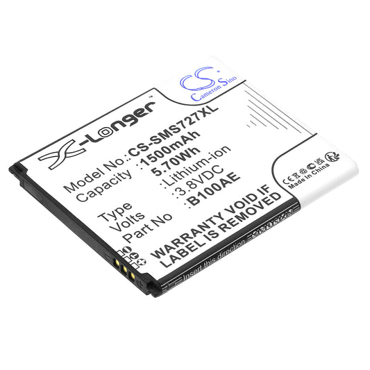 3.8V 1500mAh/5.70Wh Li-ion Mobile/SmartPhone Battery for Samsung