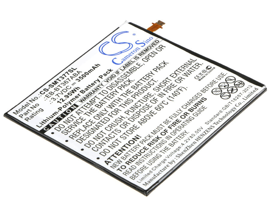 3.7V 3500mAh/12.95Wh Li-Polymer Tablet Battery for Samsung