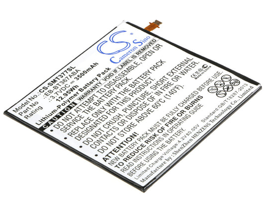 3.7V 3500mAh/12.95Wh Li-Polymer Tablet Battery for Samsung