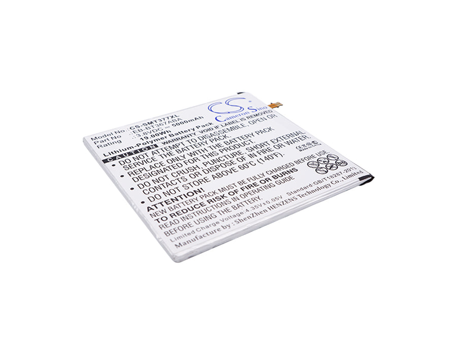 3.8V 5000mAh/19.00Wh Li-Polymer Tablet Battery for Samsung
