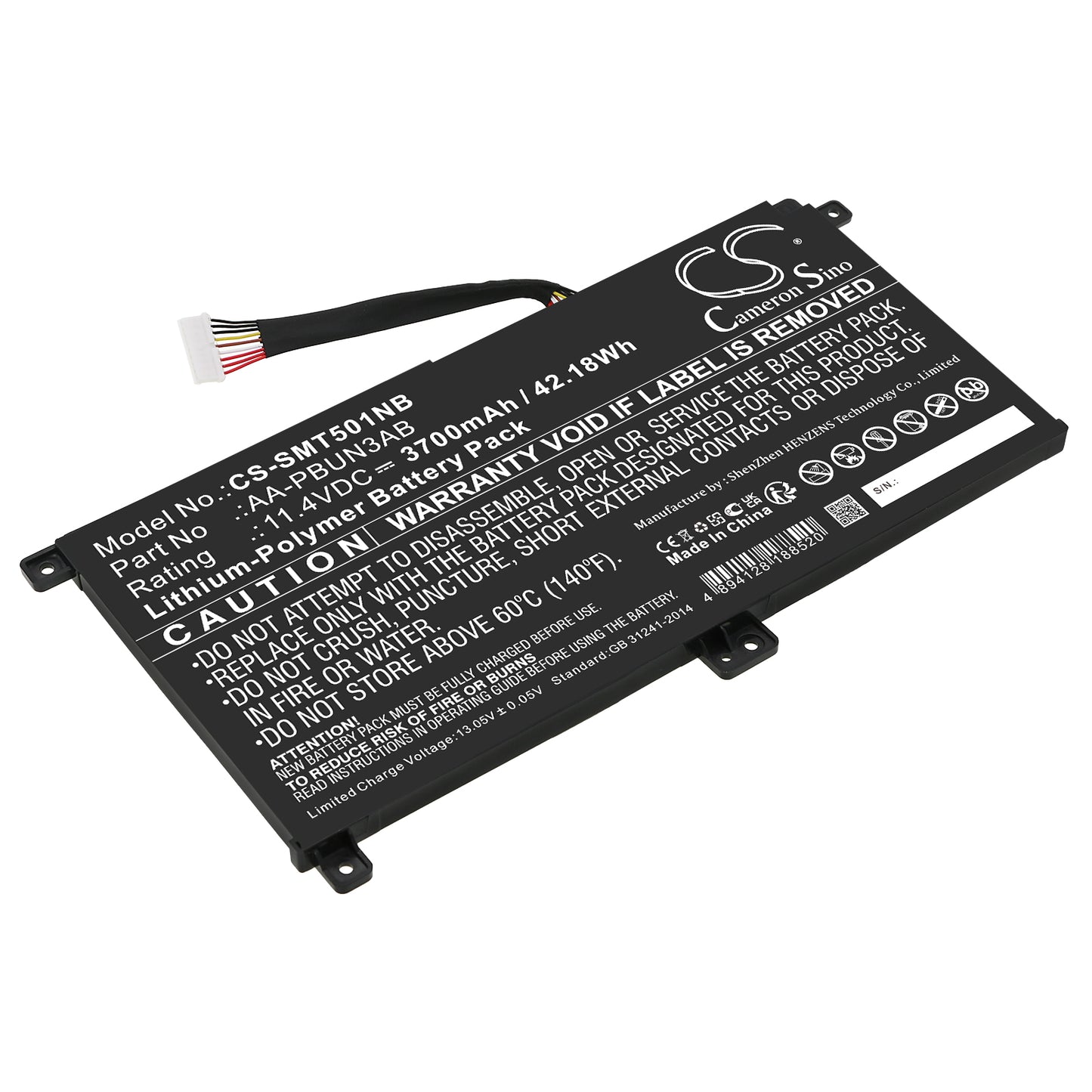 CS-SMT501NB Replacement Battery – Compatible with 300E4M series, 300E4M-K01, 300E4M-K02, 300E5K-L02, 300E5K-L03, 300E5K-L05, 300E5K-L06, 300E5K-X01, 300E5K-X03, 300E5K-X04, 300E5K-Y01, 300E5K-Y02, 300E5K-Y05, 300E5K-Y06, 300E5K-Y07, 300E5K-Y0A, 500R5M series, 500R5M-X04, 500R5M-X06, 500R5M-X09, 500R5M-X0A, 800G5M-X06, 800G5M-X08, 810G5M, 810G5M-X02, 810G5M-X03, 810G5M-X06, 8500GM-X01, 8500GM-X02, 8500GM-X04, 8500GM-X08, 8500GM-X09, 8500GM-X0A, 8500GM-X0B, 8500GM-X0C, 8500GM-X0E, NP760XBE,