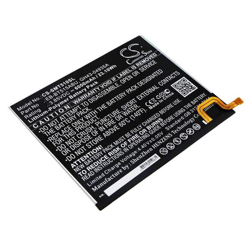 CS-SMT510SL Replacement Battery – Compatible with Galaxy Tab A 10.1 2019, Galaxy Tab A 10.1 2019 WiFi 64, Galaxy Tab A 2019, SM-T510, SM-T515, SM-T517