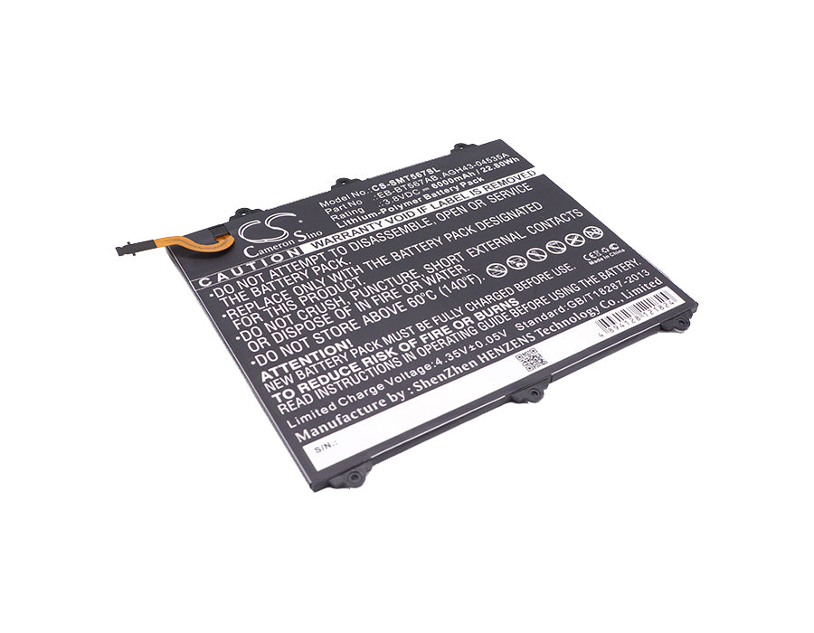 3.8V 6000mAh/22.80Wh Li-Polymer Tablet Battery for Samsung