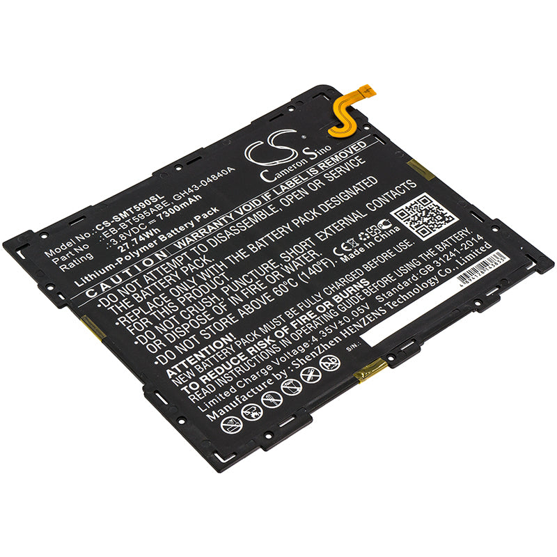 3.8V 7300mAh/27.74Wh Li-Polymer Tablet Battery for Samsung