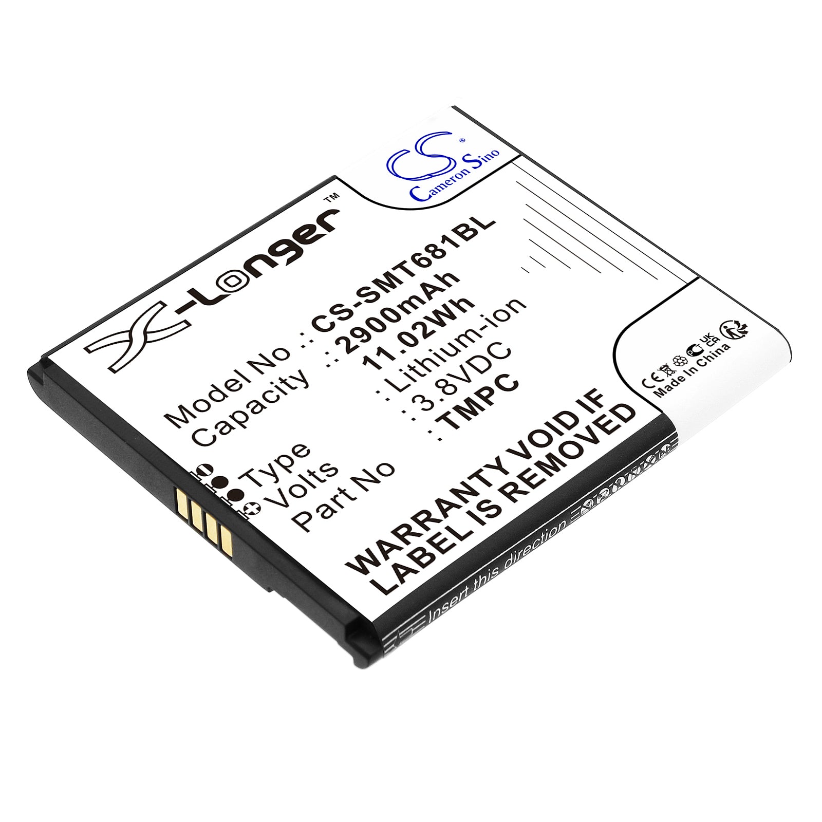 CS-SMT681BL Replacement Battery – Compatible with P2 LITE SE, T6810, T6810H, T6810M