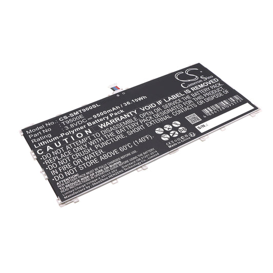 3.8V 9500mAh/36.10Wh Li-Polymer Tablet Battery for Samsung