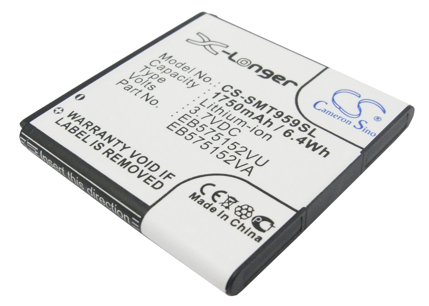 3.7V 1750mAh/6.48Wh Li-ion Mobile/SmartPhone Battery for Sprint