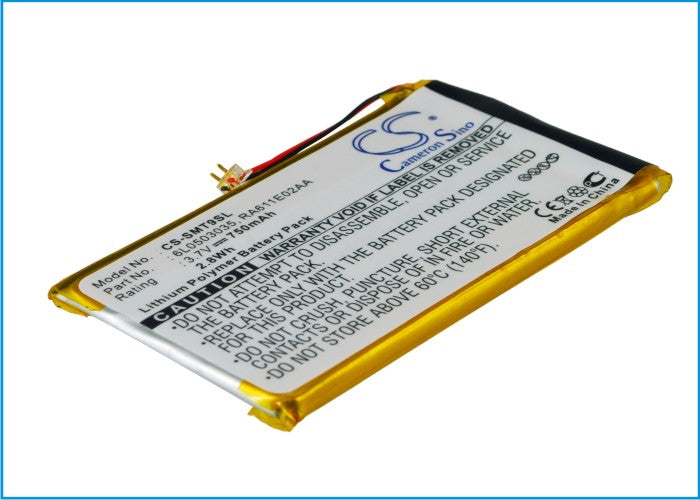3.7V 750mAh/2.78Wh Li-Polymer MP3/MP4/PMP Battery for Samsung