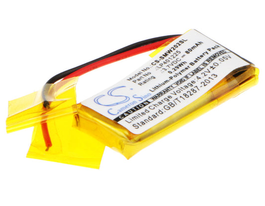 3.7V 80mAh/0.30Wh Li-Polymer Wireless Headset Battery for Sony