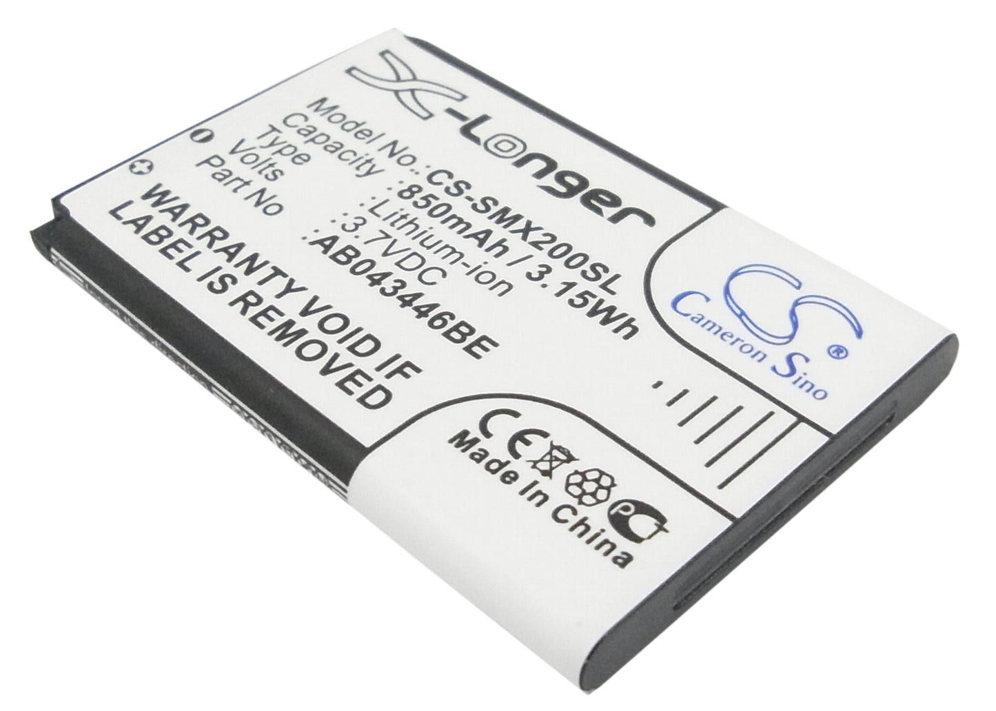 3.7V 850mAh/3.15Wh Li-ion Mobile/SmartPhone Battery for Samsung