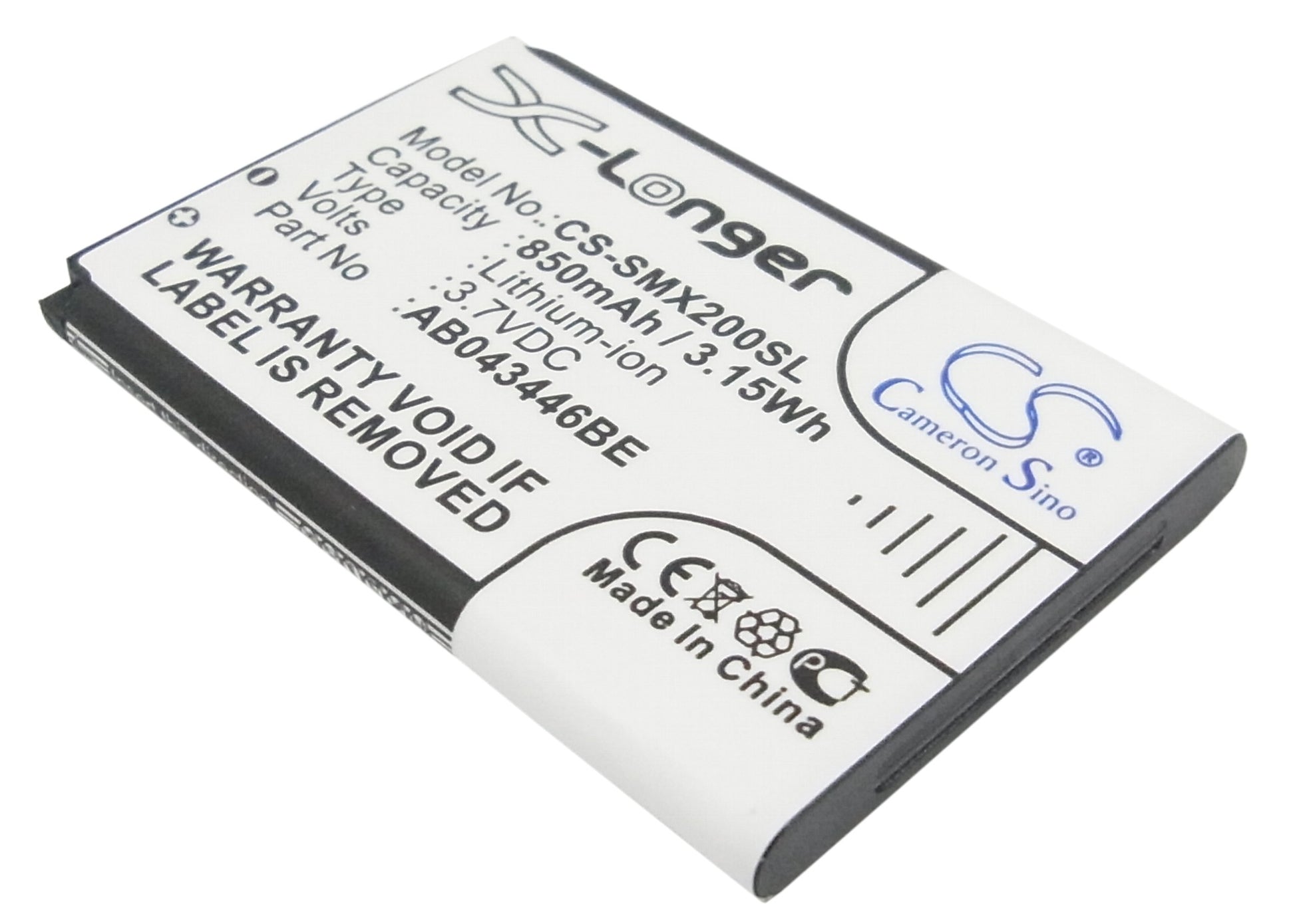 3.7V 850mAh/3.15Wh Li-ion Mobile/SmartPhone Battery for Samsung