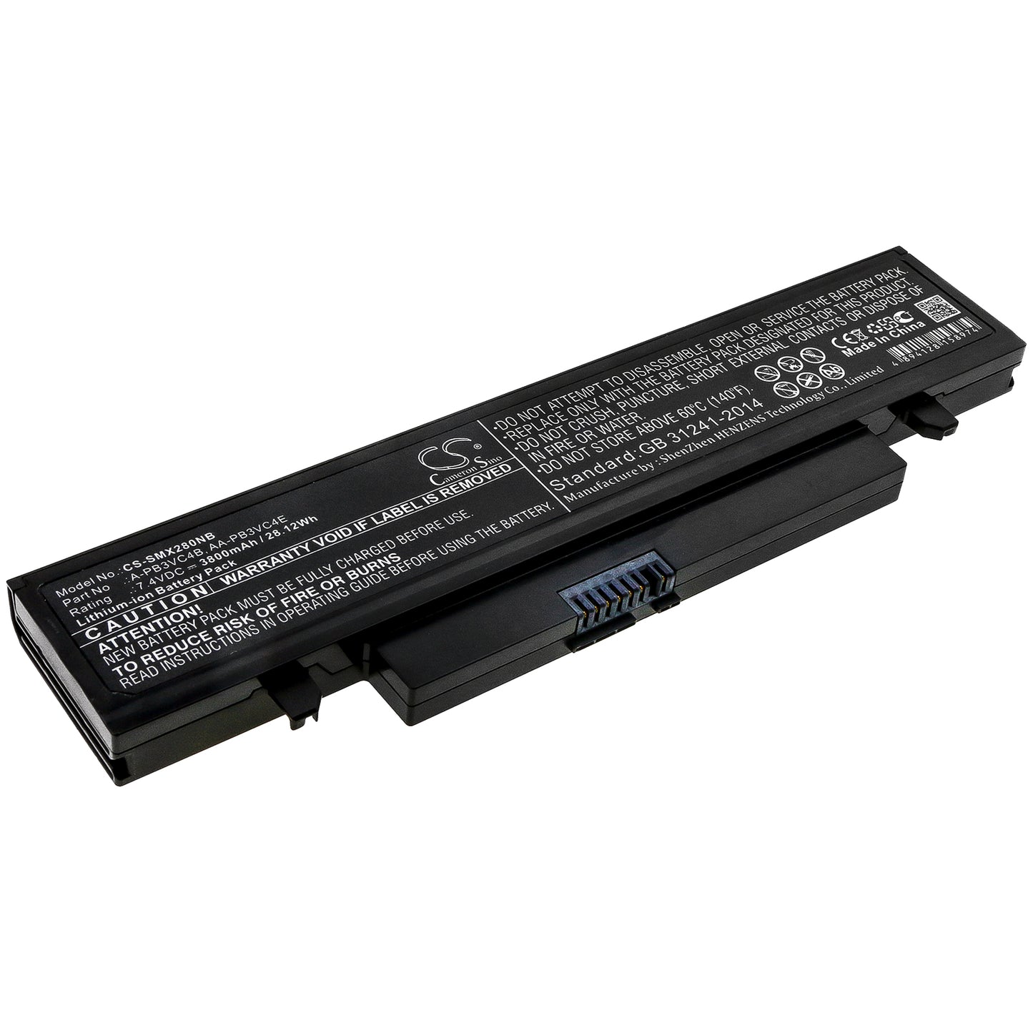 CS-SMX280NB Replacement Battery – Compatible with NP-X280, NT-X125, NT-X130, NT-X180, NT-X181, NT-X280