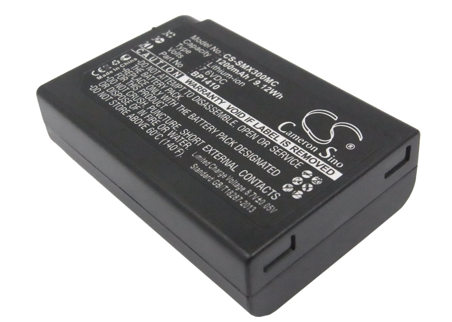 7.6V 1200mAh/9.12Wh Li-ion Camera Battery for Samsung