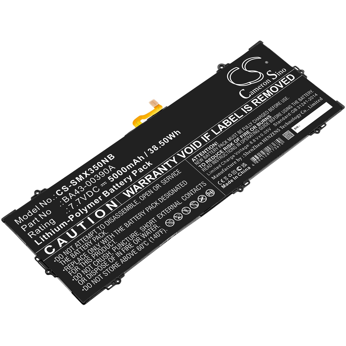 CS-SMX350NB Replacement Battery – Compatible with Chromebook 15.6", XE350XBA-K01US