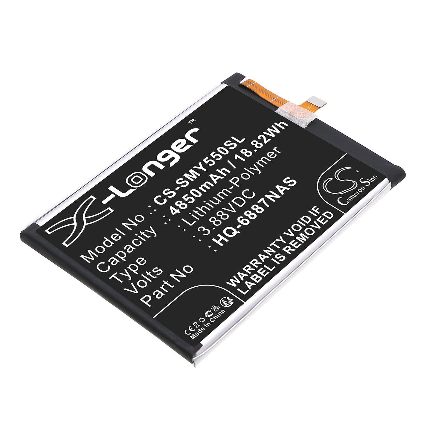 CS-SMY550SL Replacement Battery – Compatible with Galaxy F55 5G, Galaxy M55 5G, Galaxy Y55 5G, SM-C5560, SM-E556B/DS, SM-M556B, SM-M556E/DS