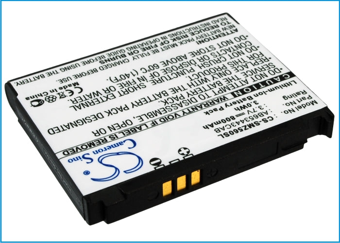 3.7V 800mAh/2.96Wh Li-ion Mobile/SmartPhone Battery for Samsung