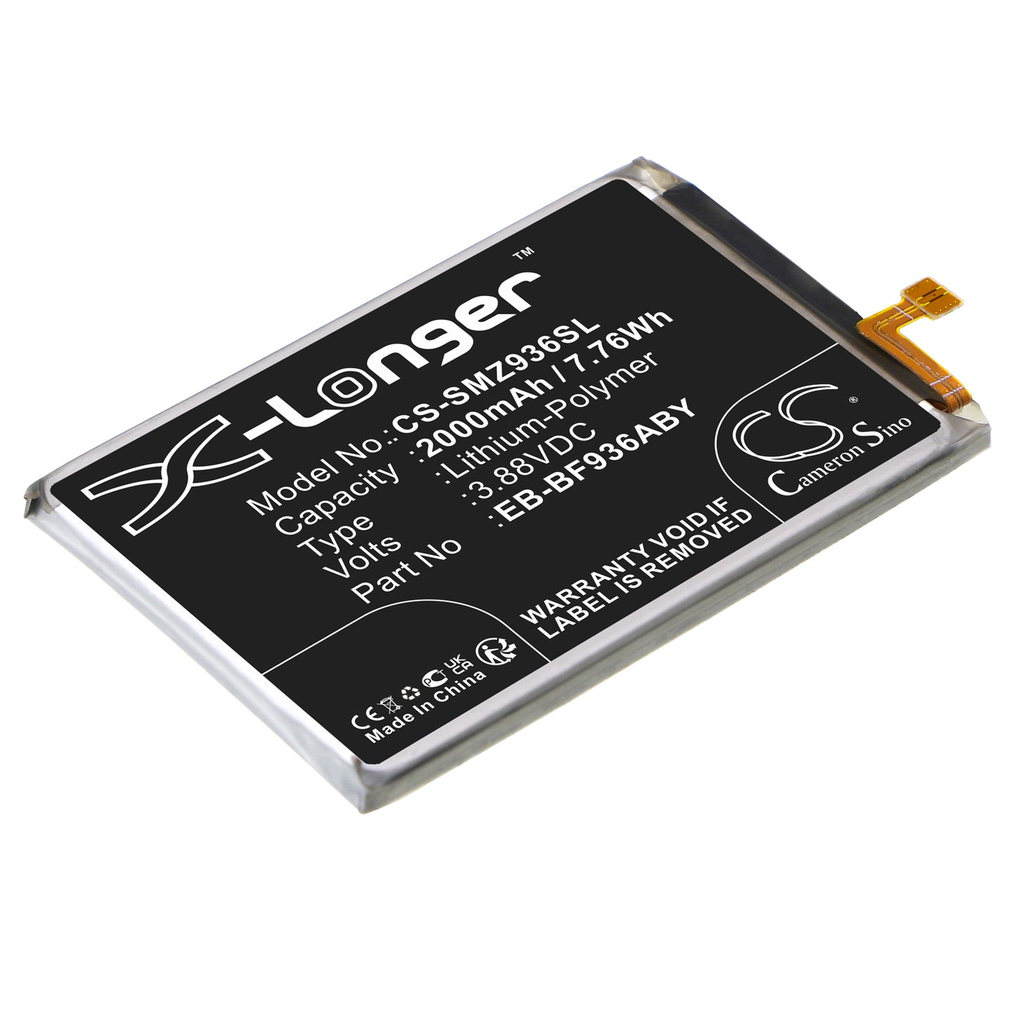 CS-SMZ936SL Replacement Battery – Compatible with Galaxy Z Fold4, SC-55C, SM-F936, SM-F9360, SM-F936A, SM-F936B/DS, SM-F936D, SM-F936J, SM-F936N, SM-F936U1, SM-F936W, SM-W9023, W23 5G