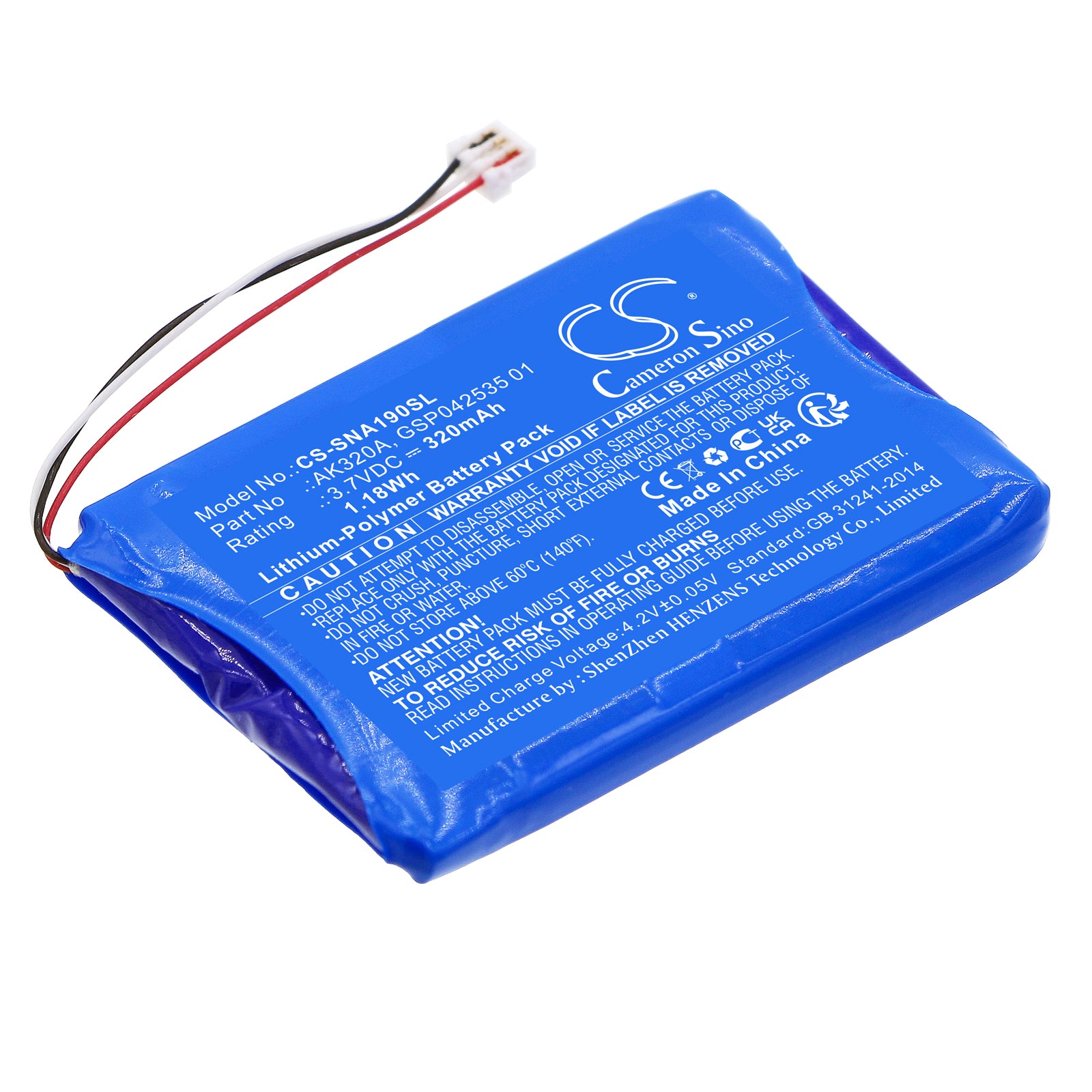 CS-SNA190SL Replacement Battery – Compatible with A190