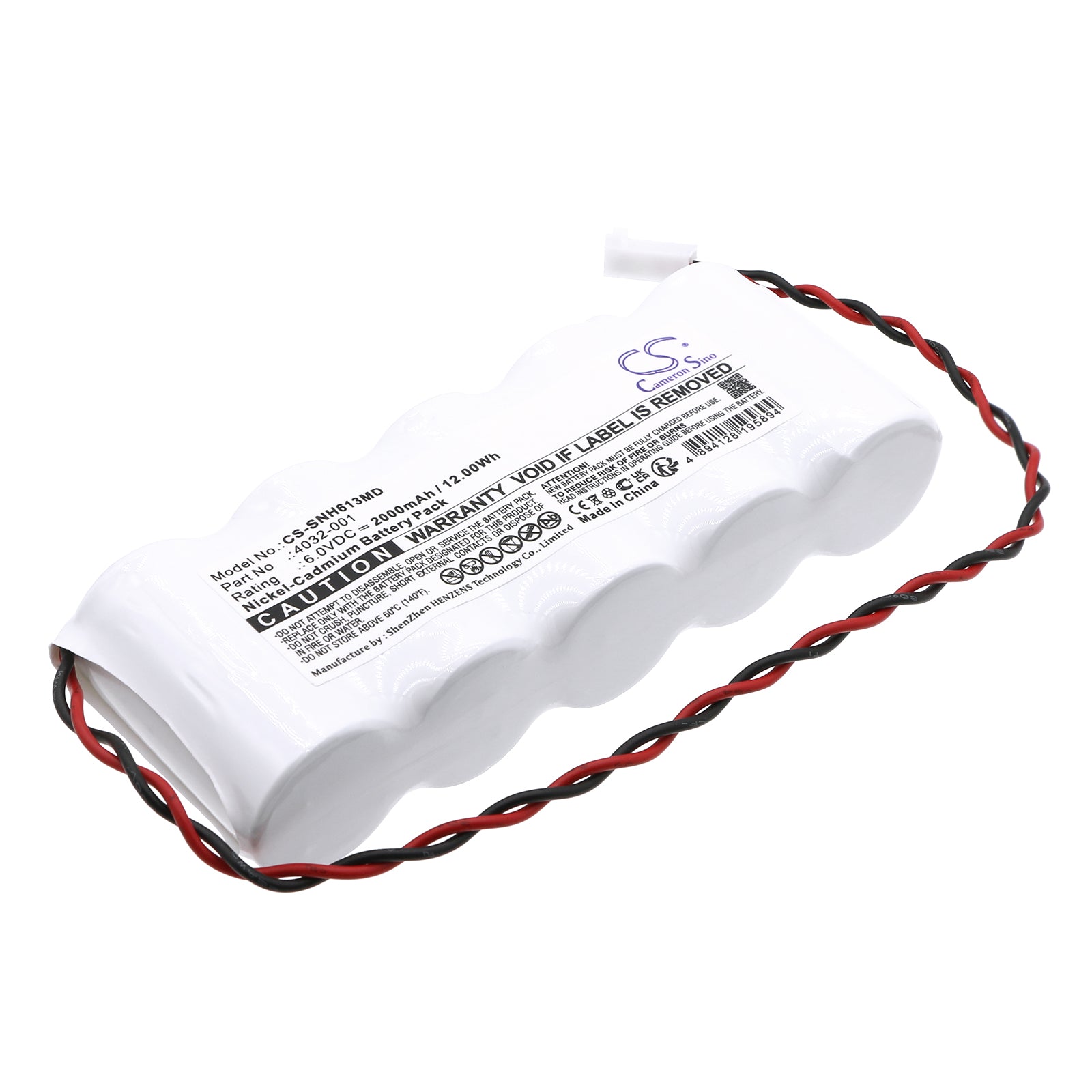 CS-SNH613MD Replacement Battery – Compatible with 8600, 8604, 8604D, 8700, 8800, 8804, Microspan 1040 Pulse Oximeter, Microspan 8700 Pulse Oximeter, Microspan 8800 Pulse Oximeter