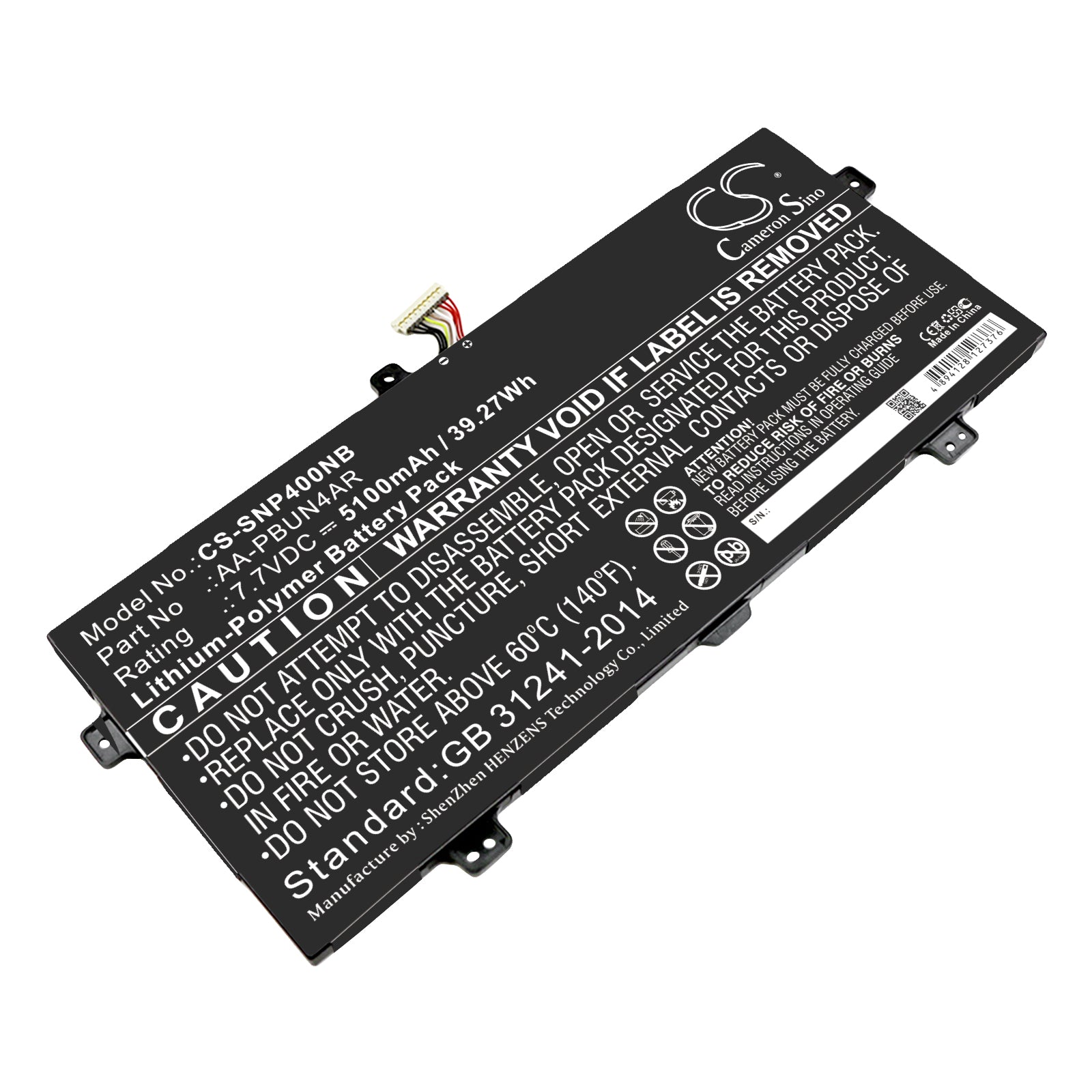 CS-SNP400NB Replacement Battery – Compatible with 900X5L, 900X5L-K01, 900X5L-K02, 940X3L-K02, ATIV Book 9 Spin, ATIV Book 9 Spin 940X3L, Notebook 9 900X5L, Notebook 9 Spin, Notebook 9 Spin 940X3L, NP900X5L-K01CN, NP900X5L-K02CN, NP900X5L-K02US, NP940X3L-K01US, NP940X3L-K02CN, NT900X5H, NT900X5H-K23W, NT900X5H-K24P, NT900X5H-K24W, NT900X5H-K27S, NT900X5H-K27S/W, NT900X5H-K27W, NT900X5H-K28W, NT900X5H-K33S, NT900X5H-K33W, NT900X5H-K34D, NT900X5H-K34J, NT900X5H-K34M, NT900X5H-K38L, NT900X5H-K38W,
