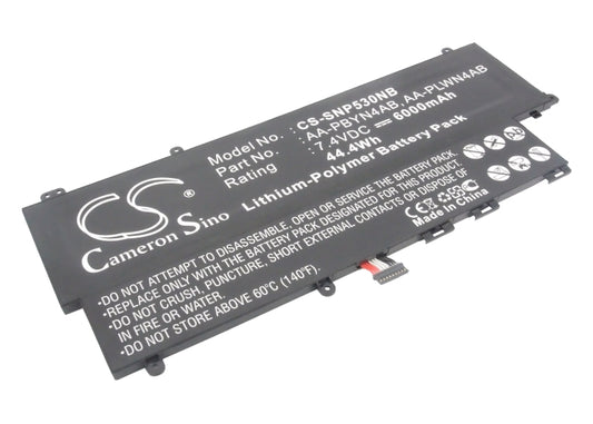 7.4V 6000mAh/44.4Wh Li-Polymer Notebook/Laptop Battery for Samsung