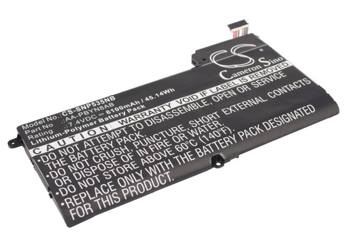 7.4V 6100mAh/45.14Wh Li-Polymer Notebook/Laptop Battery for Samsung