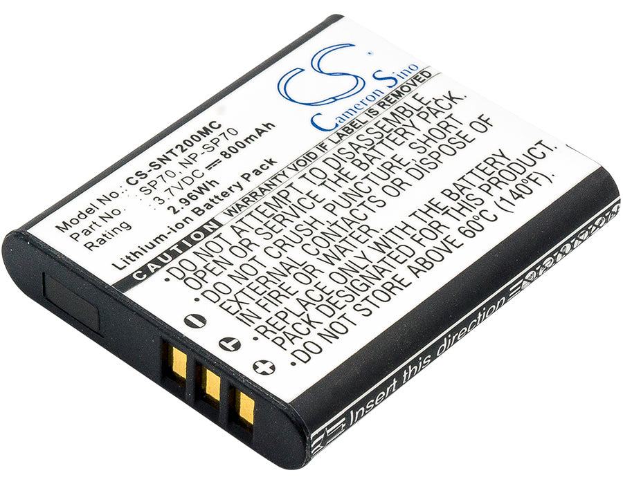 3.7V 800mAh/2.96Wh Li-ion Camera Battery for Sony