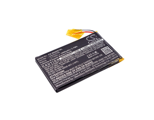 3.7V 1000mAh/3.70Wh Li-Polymer MP3/MP4/PMP Battery for Sony