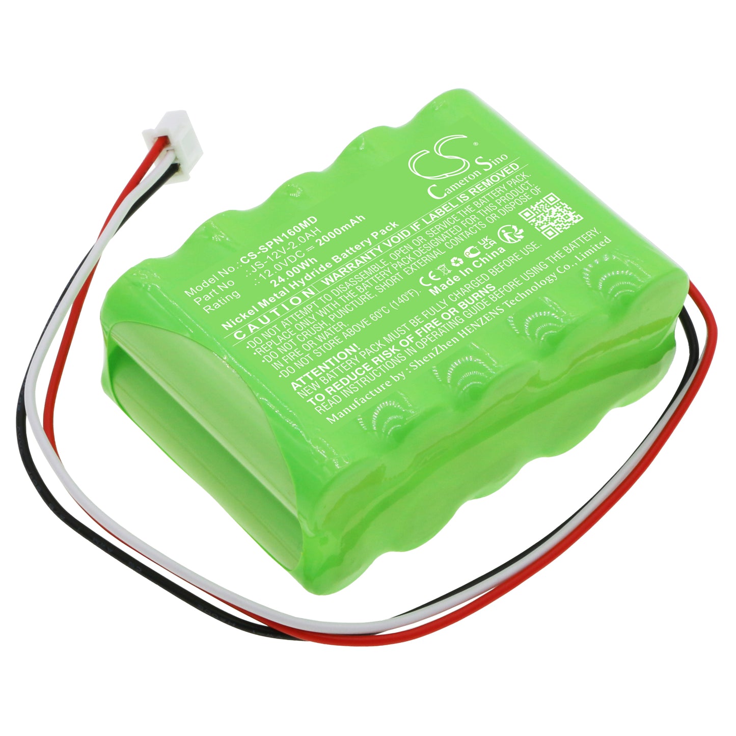 CS-SPN160MD Replacement Battery – Compatible with Infusion Pump SN-1600V, SN-50C6, SN-50F6